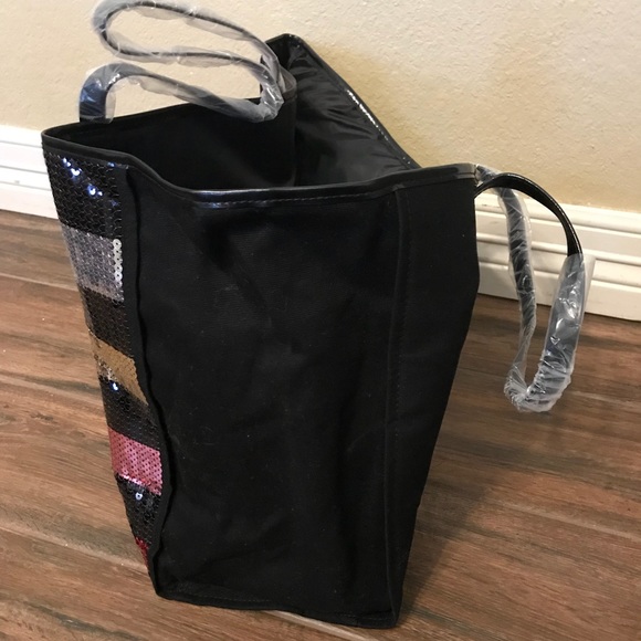 👛 NWT Victoria’s Secret women’s sequins tote - Picture 3 of 6
